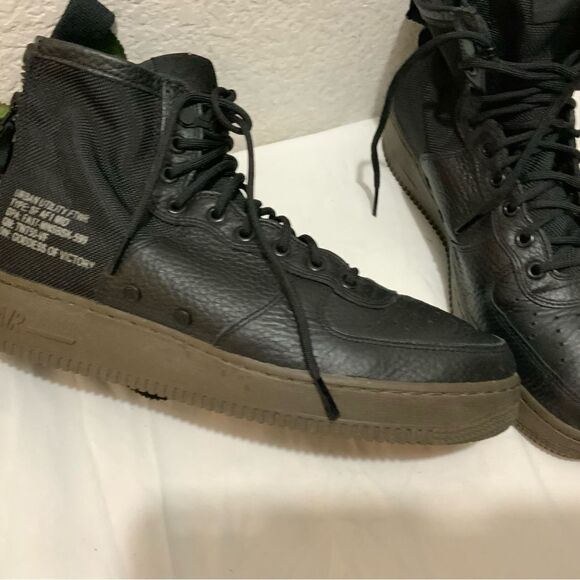 Nike SF Air Force 1 Mid Black Hazel Goddess Division Utility 917753-002 Men’s - Picture 6 of 14